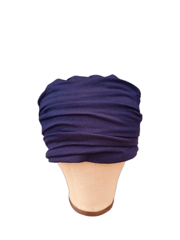 Isla navy hairloss headwear for Chemo, everyday, summer, and winter